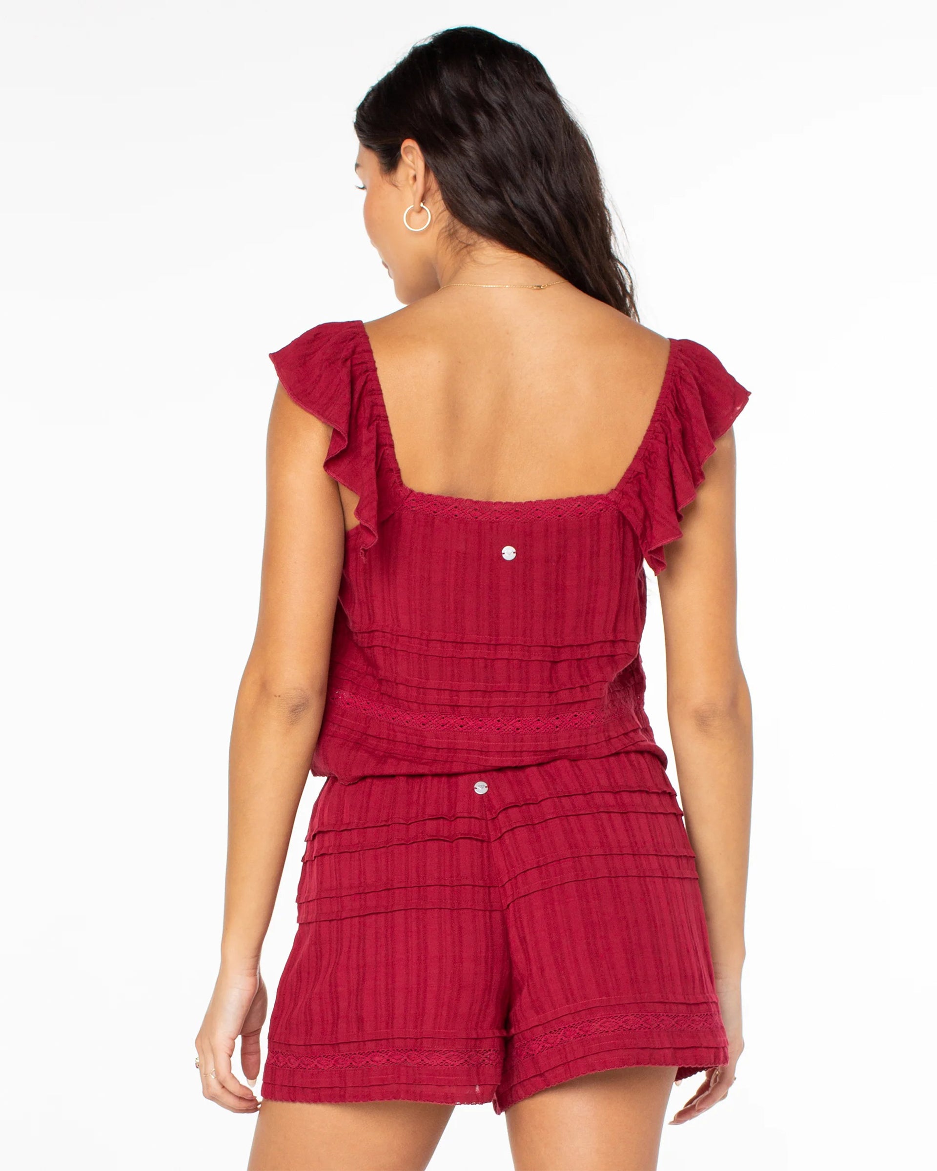 Roxy Women's Coastal Rays Top - Biking Red