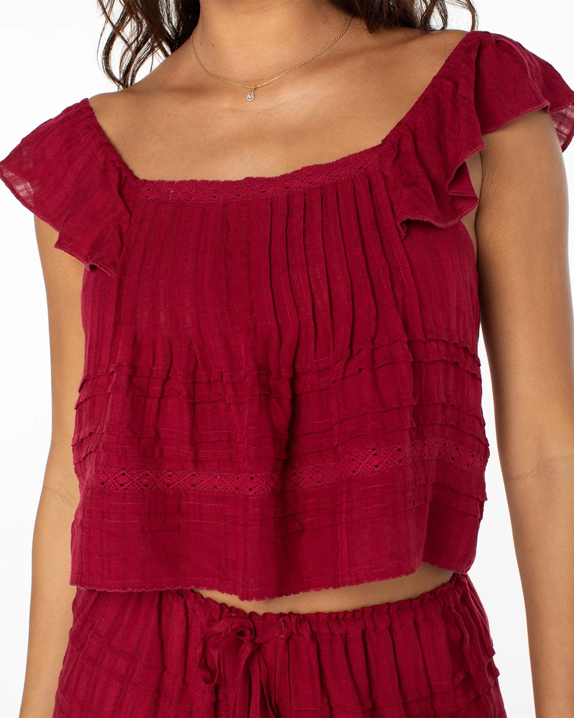 Roxy Women's Coastal Rays Top - Biking Red