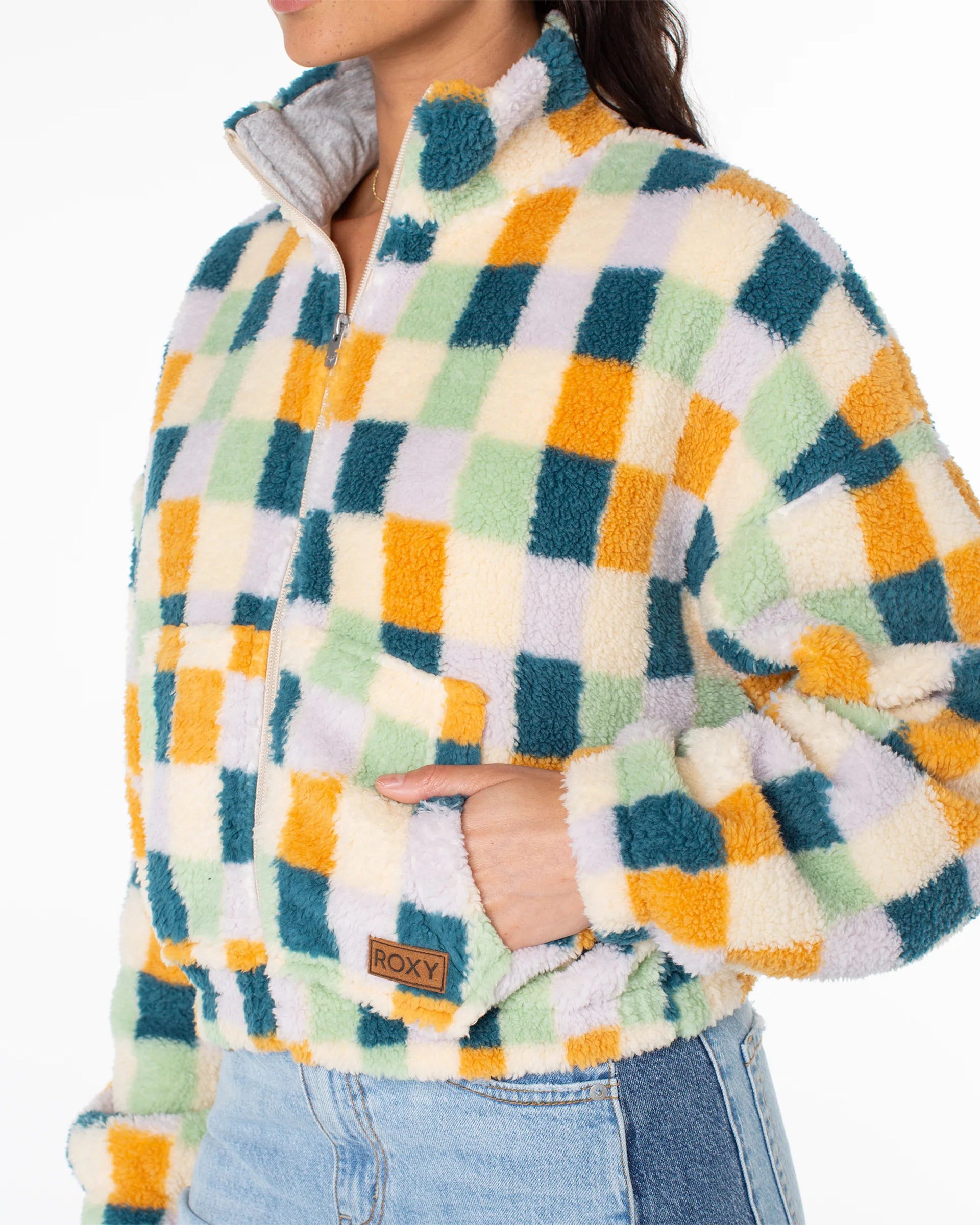 Roxy Women's Cold Surf Zip Up - Deep Lagoon