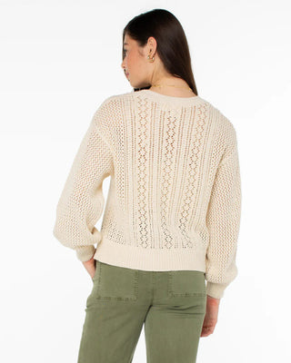 Roxy Women's Day Break Open Knit Sweater - Parchment