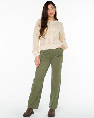 Roxy Women's Day Break Open Knit Sweater - Parchment
