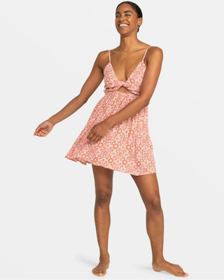 Roxy Women's Evening Glow Front Twist Mini Dress