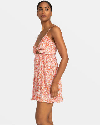Roxy Women's Evening Glow Front Twist Mini Dress