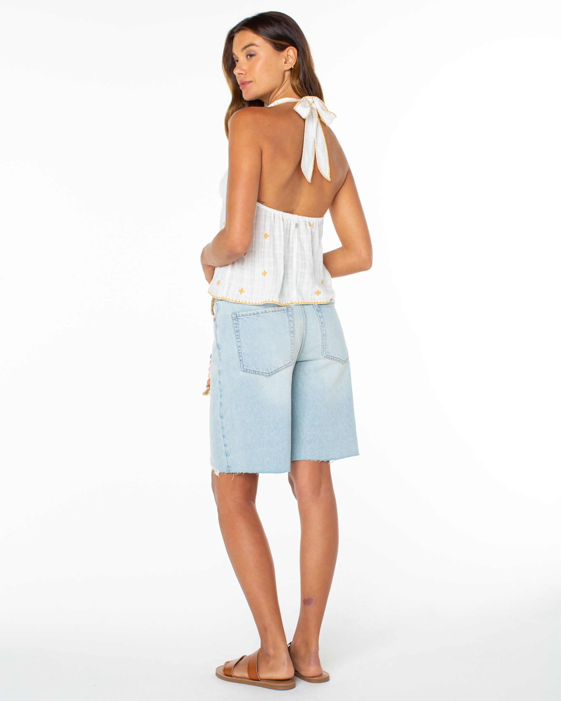 Roxy Women's Fairweather Top - Cloud Dancer Solid