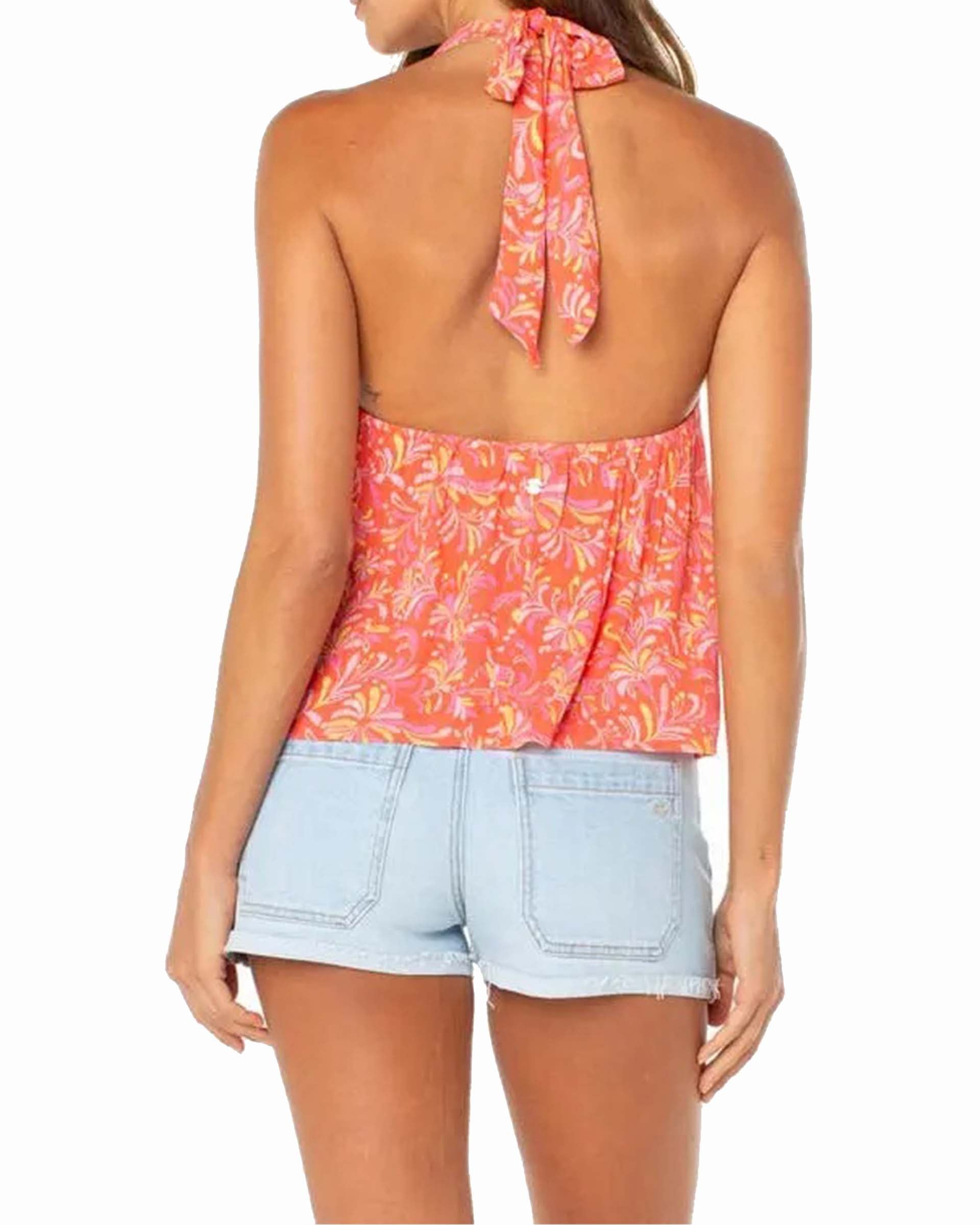 Roxy Women's Fairweather Top - Hot Coral