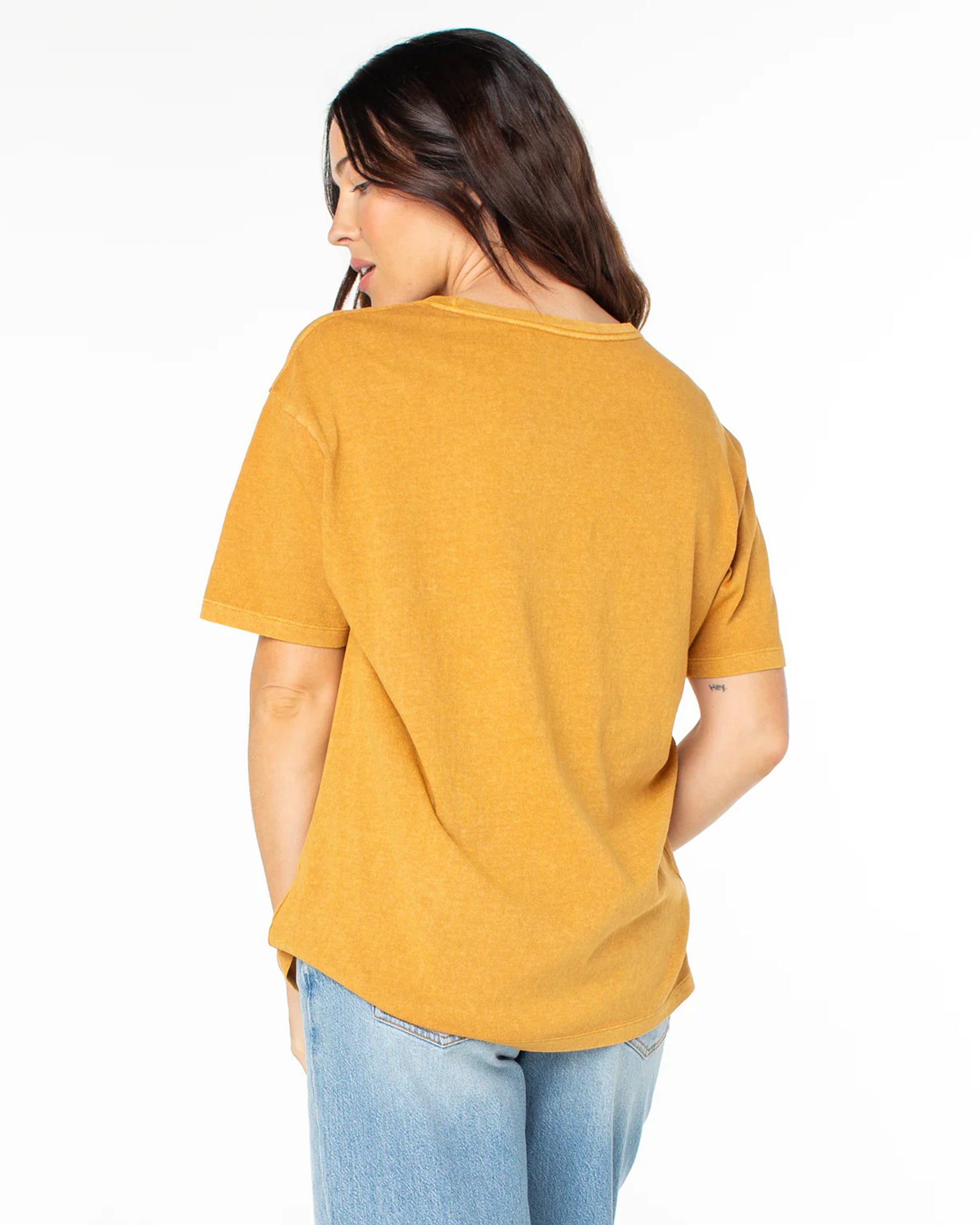 Roxy Women's Feel The Sunshine Short Sleeve T-Shirt - Gold