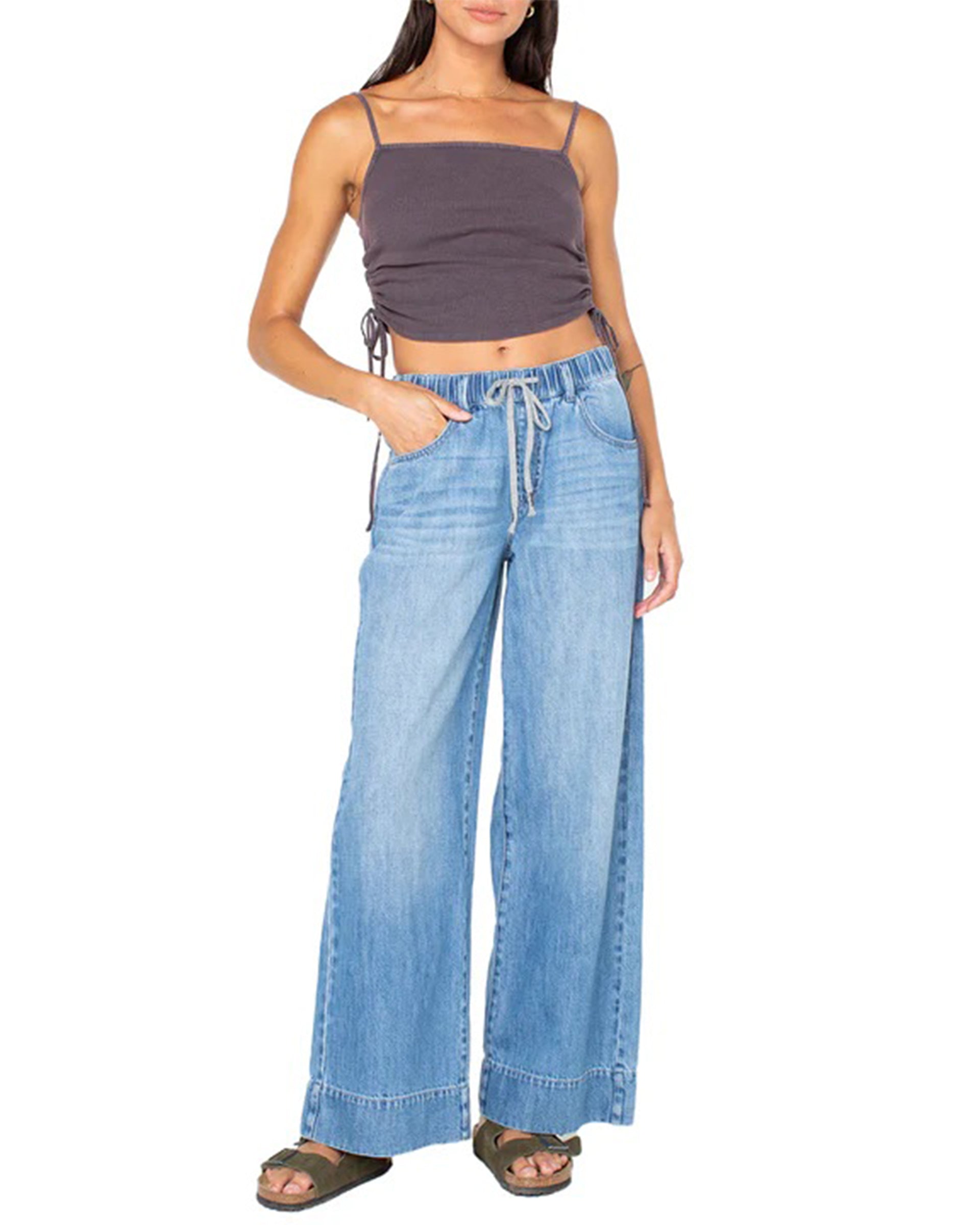 Roxy Women's Finley Pants - Pier Pressure Solid