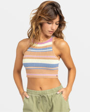 Roxy Women's Fresh Moon Cropped Sweater Top