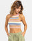 Camel Switchbackstripe Sweaters