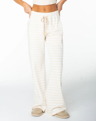 Roxy Women's Fringing Reefs Pant - Parchment Freebird Stripe