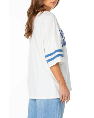 Roxy Women's Game Day Oversized T-Shirt - Cloud Dancer