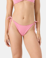 Roxy Women's Good Vibes Only Mitered Tie Side Cheeky Bottom