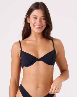 Roxy Women's Haleiwa Demi Underwire Bikini Top - Anthracite