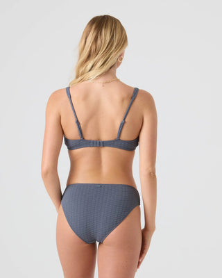 Roxy Women's Haleiwa Scoop Bralette Bikini Top - Gray Combo