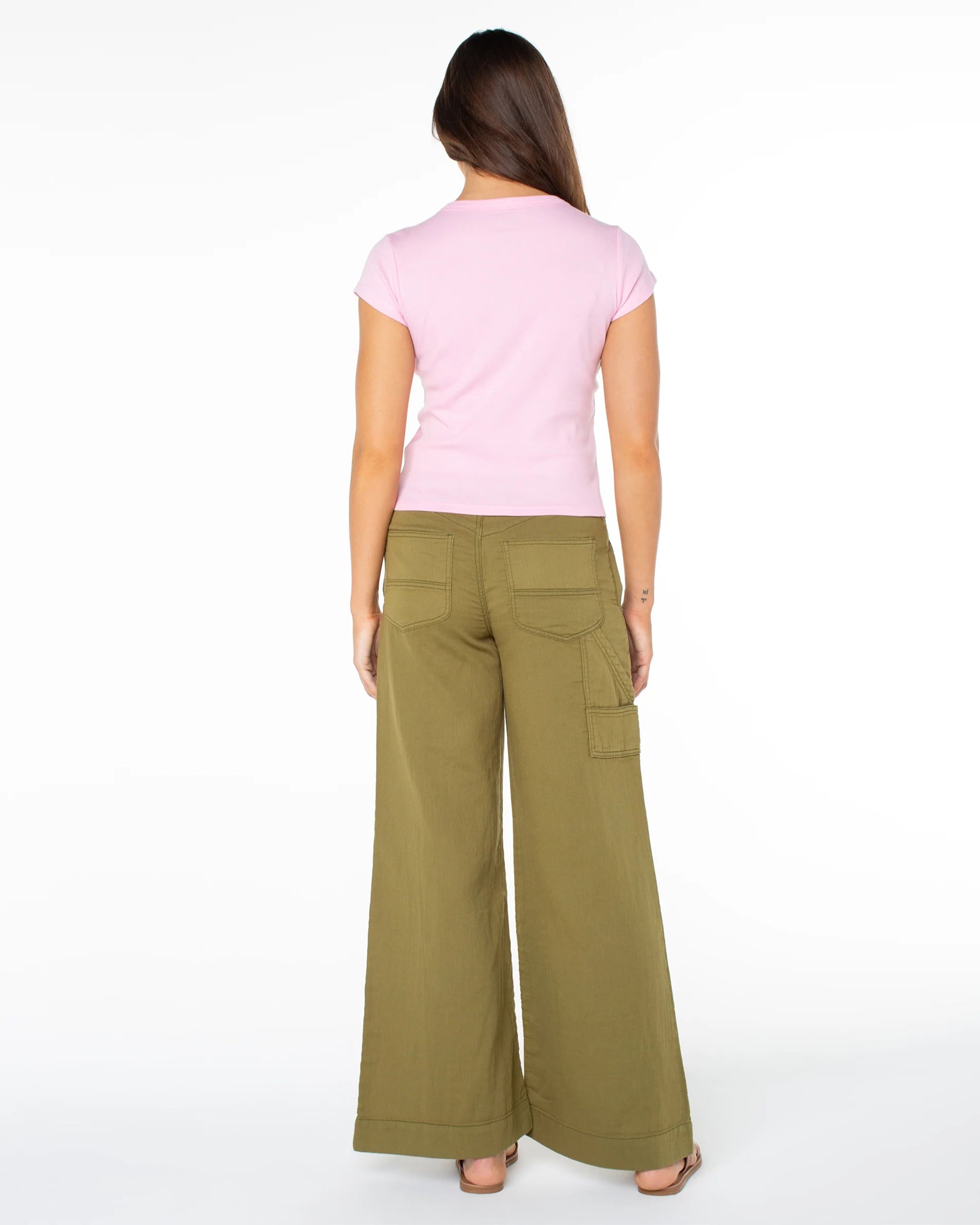 Roxy Women's 90's Hibiscus Band Baby Tee - Lilac Sachet