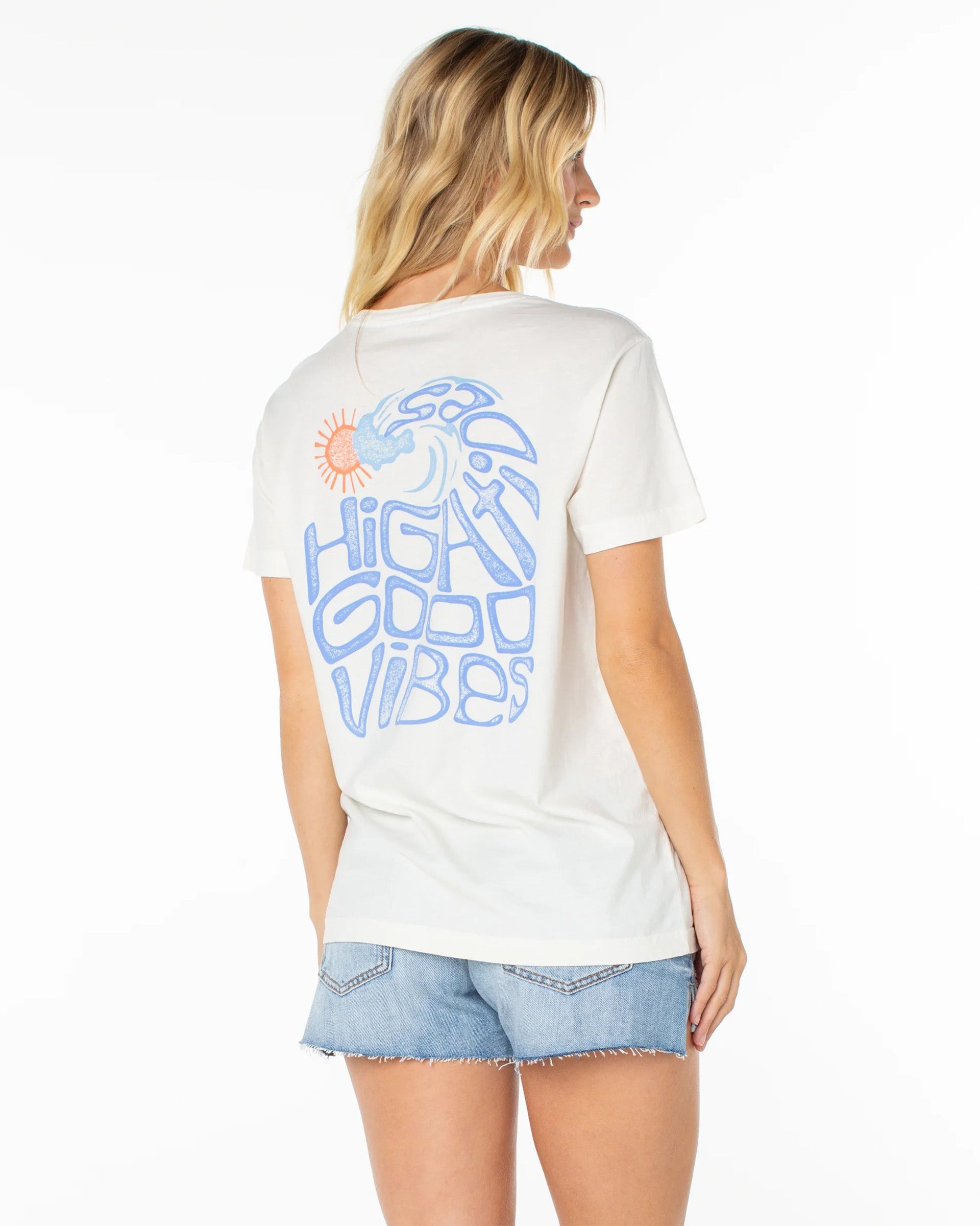 Roxy Women's High Tides Short Sleeve T-Shirt - Dew High Tides