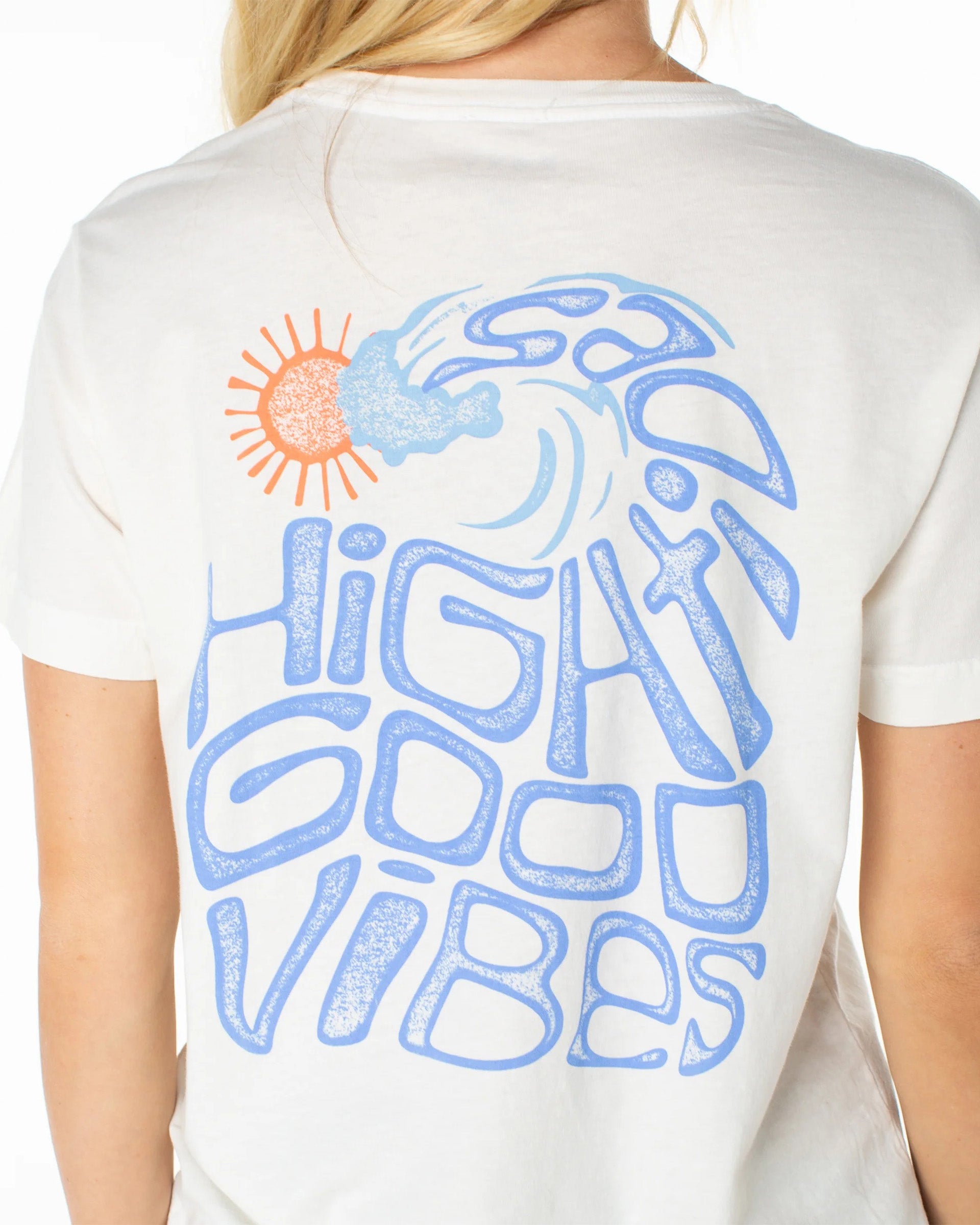Roxy Women's High Tides Short Sleeve T-Shirt - Dew High Tides