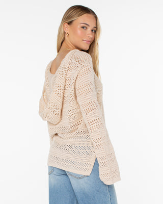 Roxy Women's Hippie Love Solid Sweater - Parchment