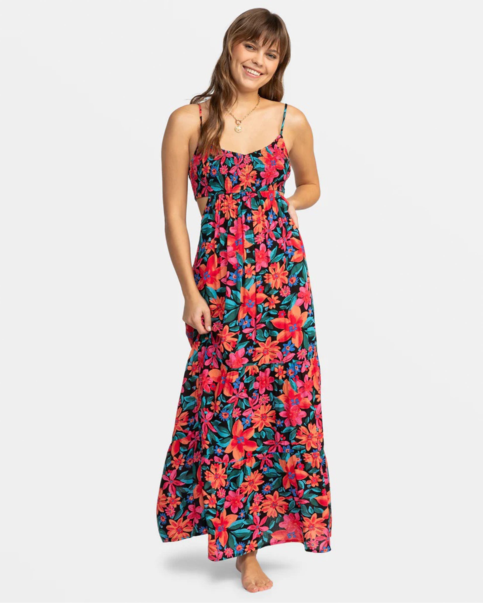 Roxy Women's Hot Tropics Flowy Maxi Dress