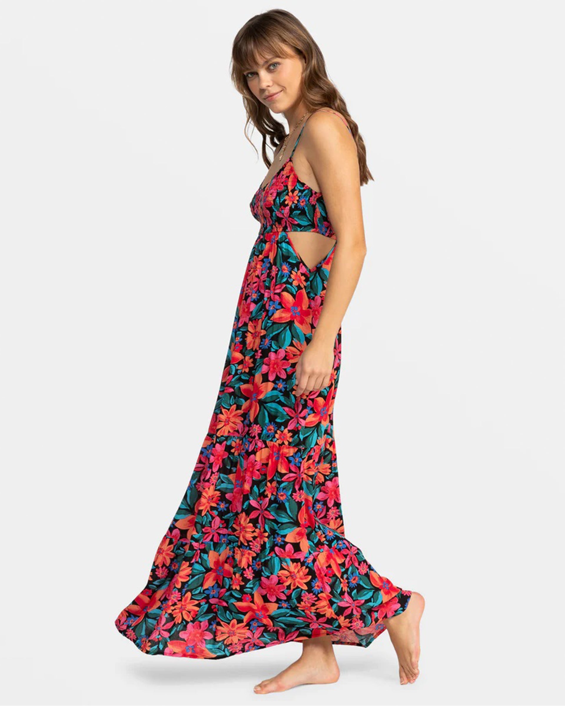 Roxy Women's Hot Tropics Flowy Maxi Dress