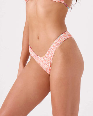 Roxy Women's Hot Tropics Reversible Scoop Cheeky Bikini Bottom - Tropic Multi