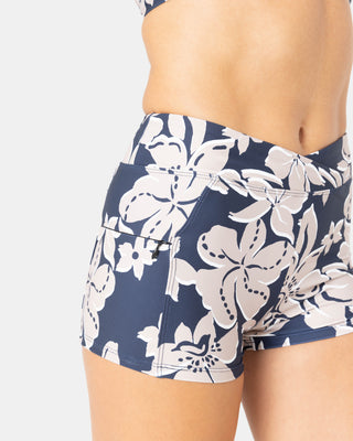 Roxy Women's Island Time V Front Swim Shorts - Mood Indigo