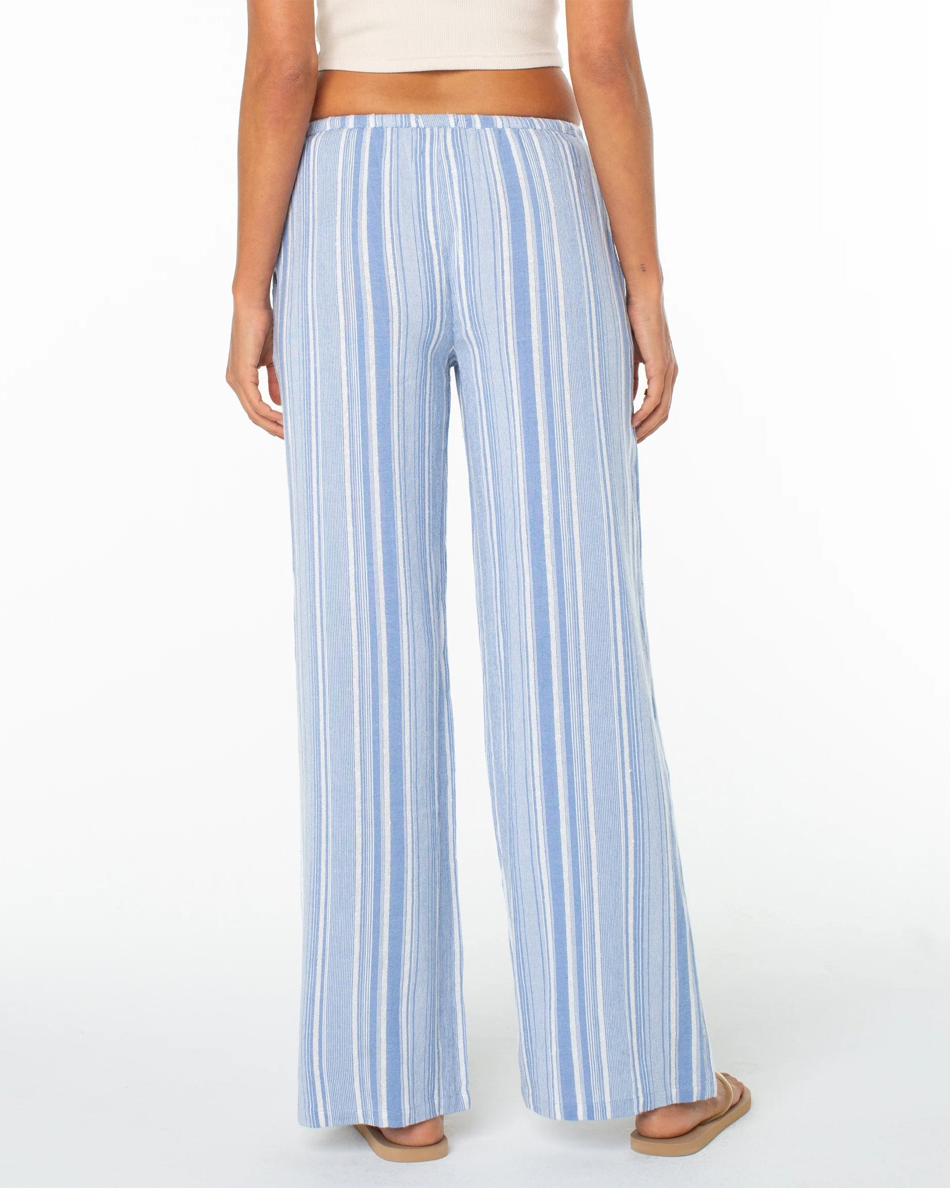 Roxy Women's Iyla Pant 2 - Cornflower Blue Coastline Stripe