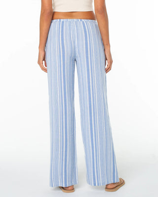 Roxy Women's Iyla Pant 2 - Cornflower Blue Coastline Stripe
