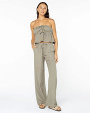 Roxy Women's Iyla Top - Vetiver Green