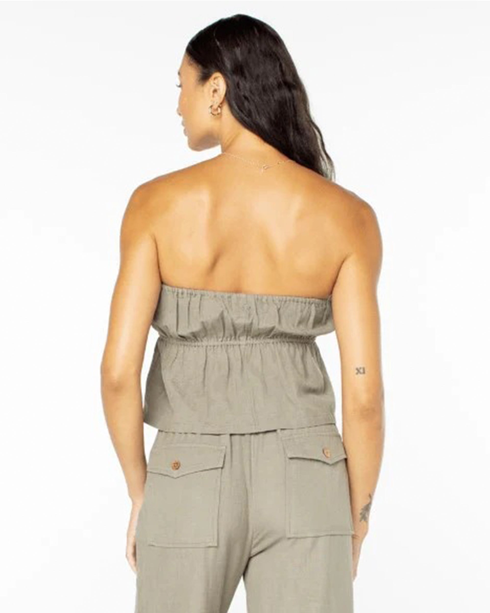 Roxy Women's Iyla Top - Vetiver Green