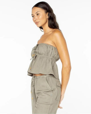 Roxy Women's Iyla Top - Vetiver Green