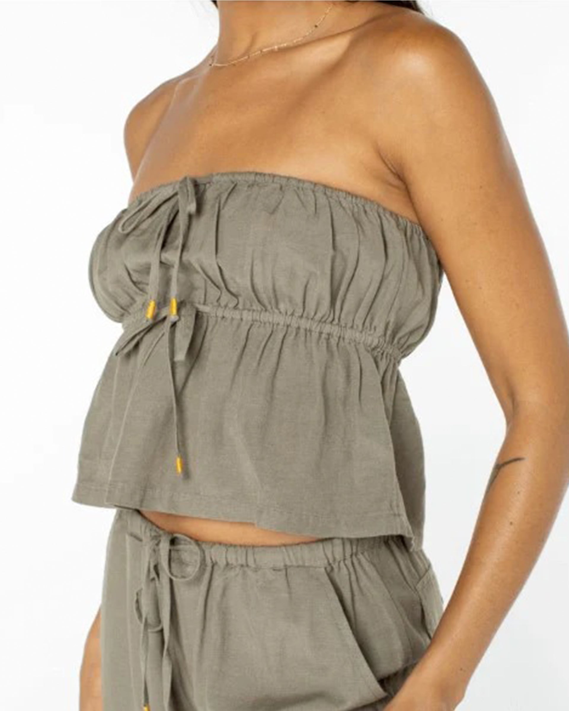 Roxy Women's Iyla Top - Vetiver Green