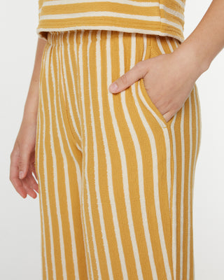 Roxy Women's Java Stripe Pants - Amber Gold High Tide Stripe