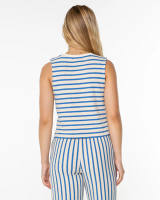 Roxy Women's Java Stripe Tank - Star Sapphire High Tide Stripe