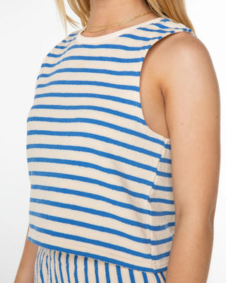 Roxy Women's Java Stripe Tank - Star Sapphire High Tide Stripe
