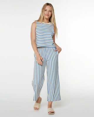Roxy Women's Java Stripe Tank - Star Sapphire High Tide Stripe