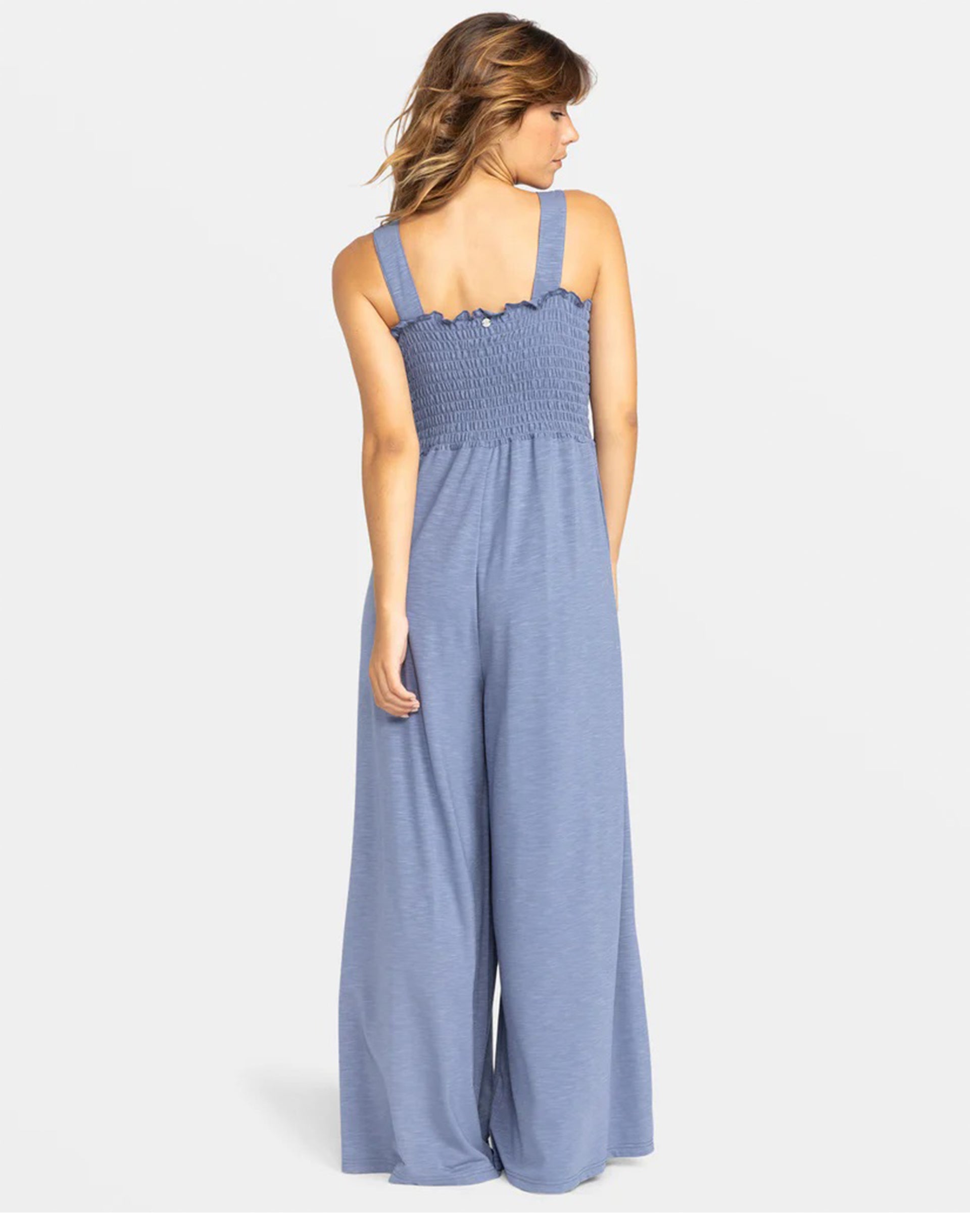 Just Passing By Smocked Jumpsuit