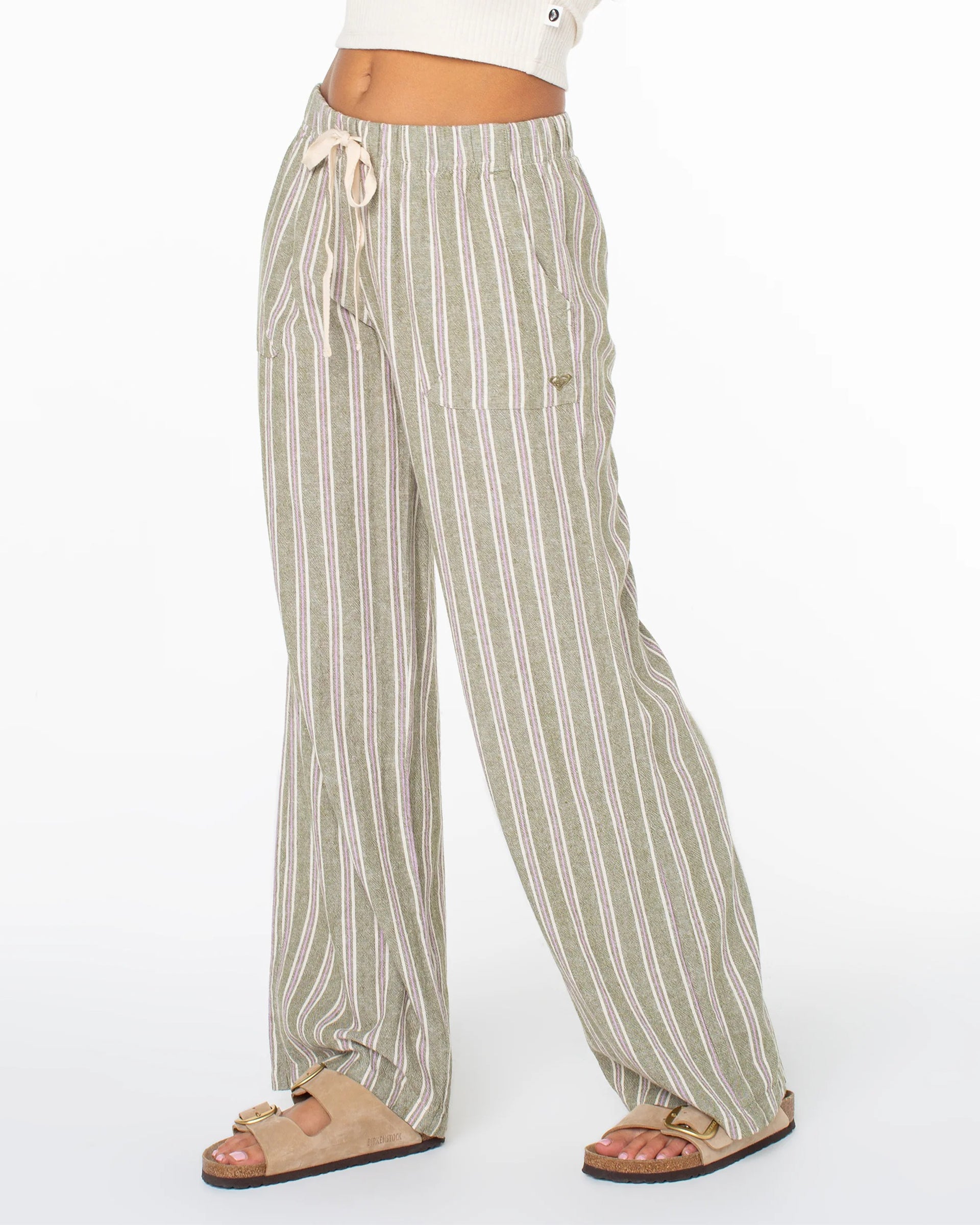 Roxy Women's Lagoon Cargo Pant - Four Leaf Clover