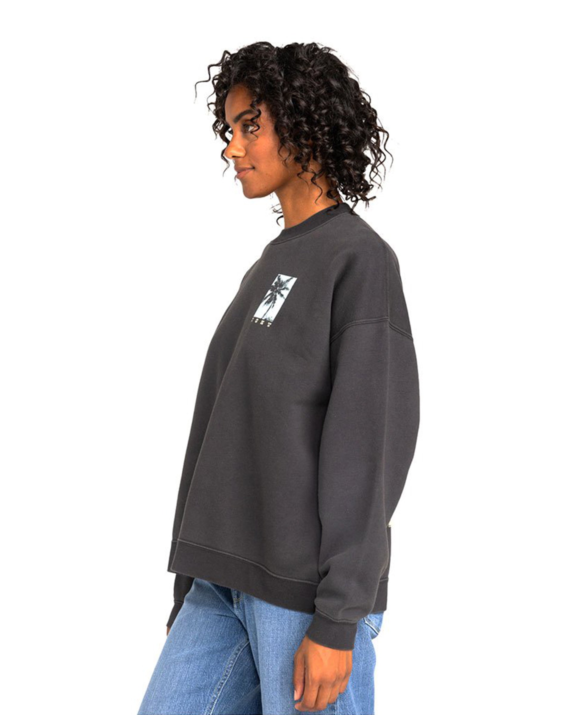 Roxy Women's Lineup Oversized Crew Neck Sweatshirt