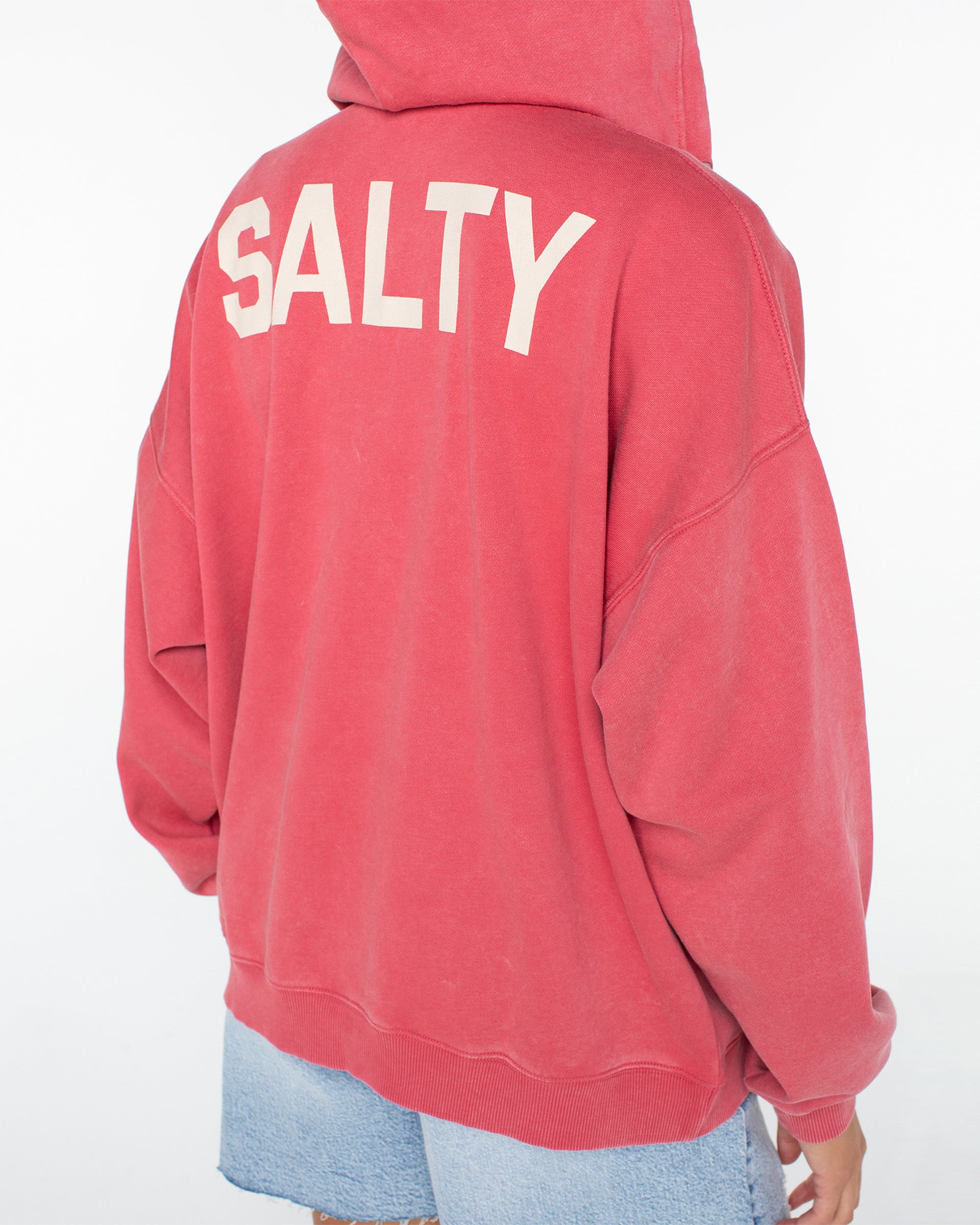 Roxy Women's Lineup Oversized Zip-Up Hoodie - Pink