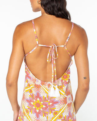 Roxy Women's Lost Paradise Dress - Aragon Mirissa Beach Tile Print