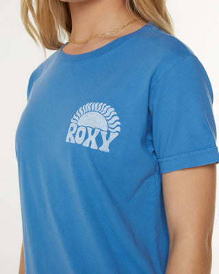 Roxy Women's Made of Sunshine Short Sleeve T-Shirt - Star Sapphire Made of Sunshine