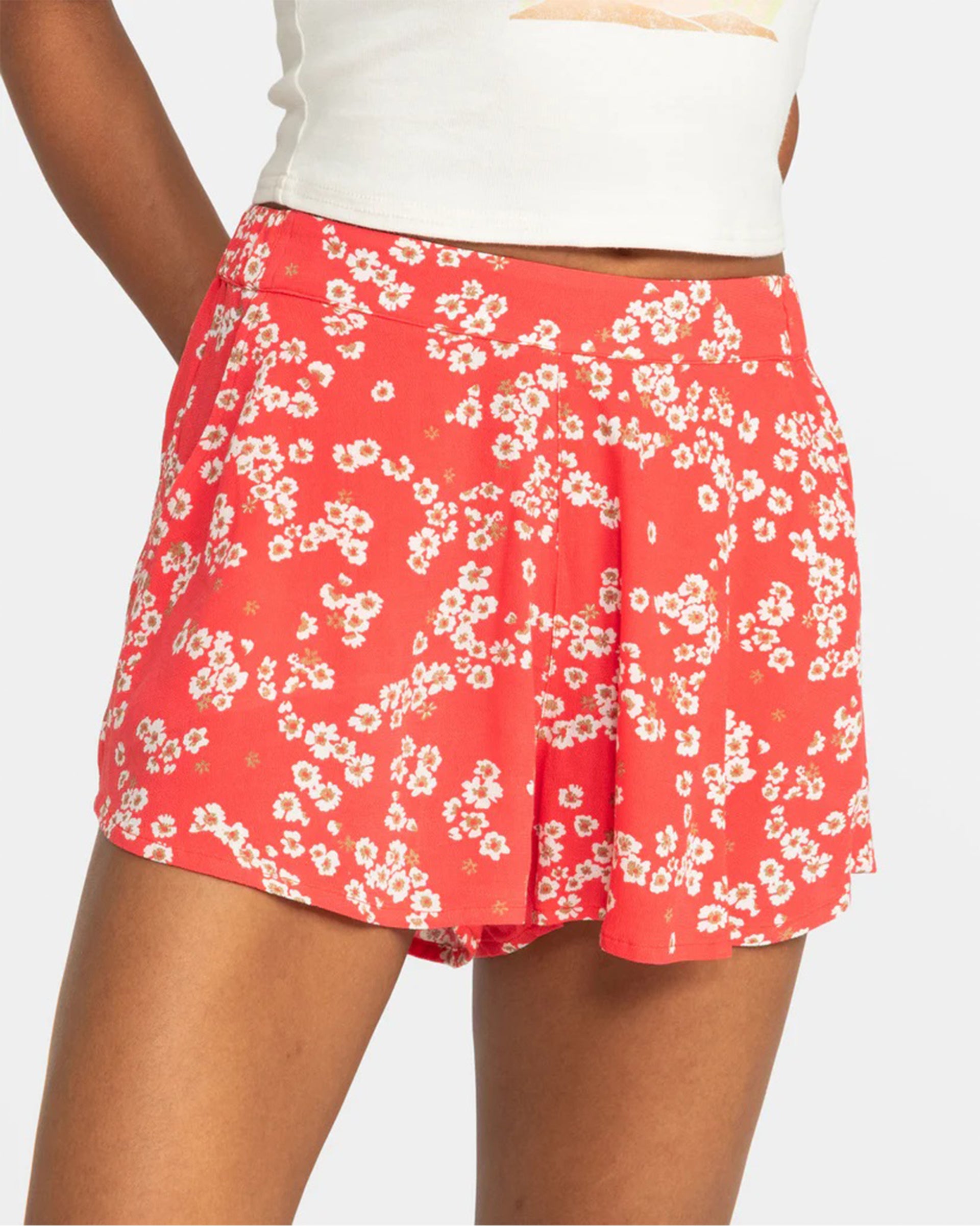 Roxy Women's Midnight Avenue Relaxed Fit Printed Shorts