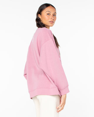 Roxy Women's Morning Hike Crewneck - Lilas Beach Collage