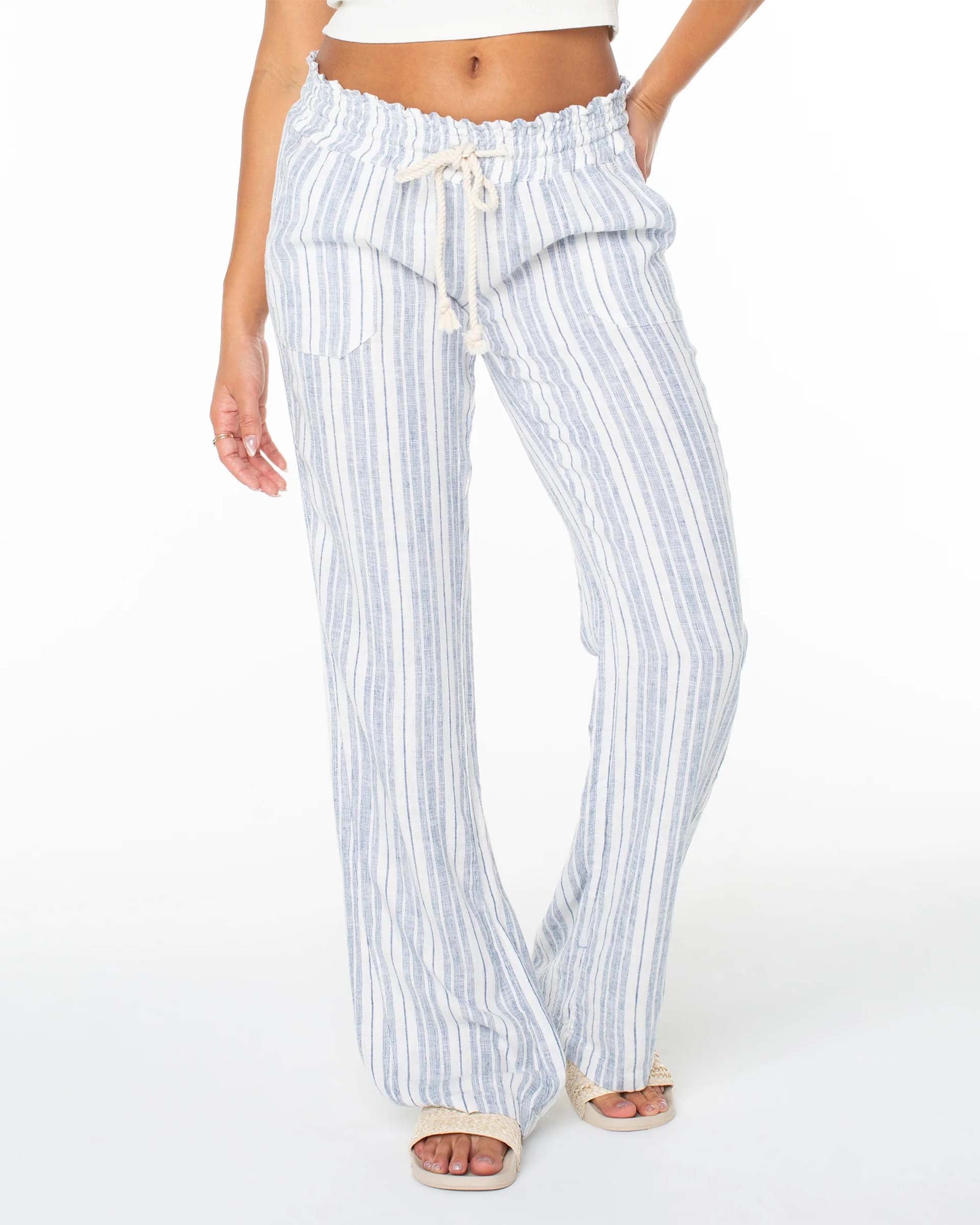 Oceanside Striped Pant - Blue Horizon Lisbon Stripe