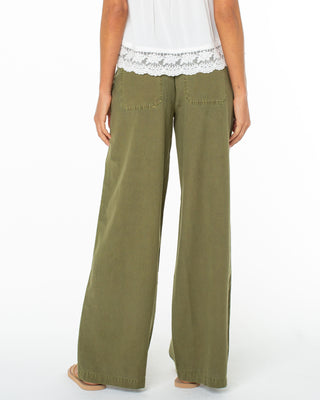 Roxy Women's Paddle On Pant - Olive Branch Solid