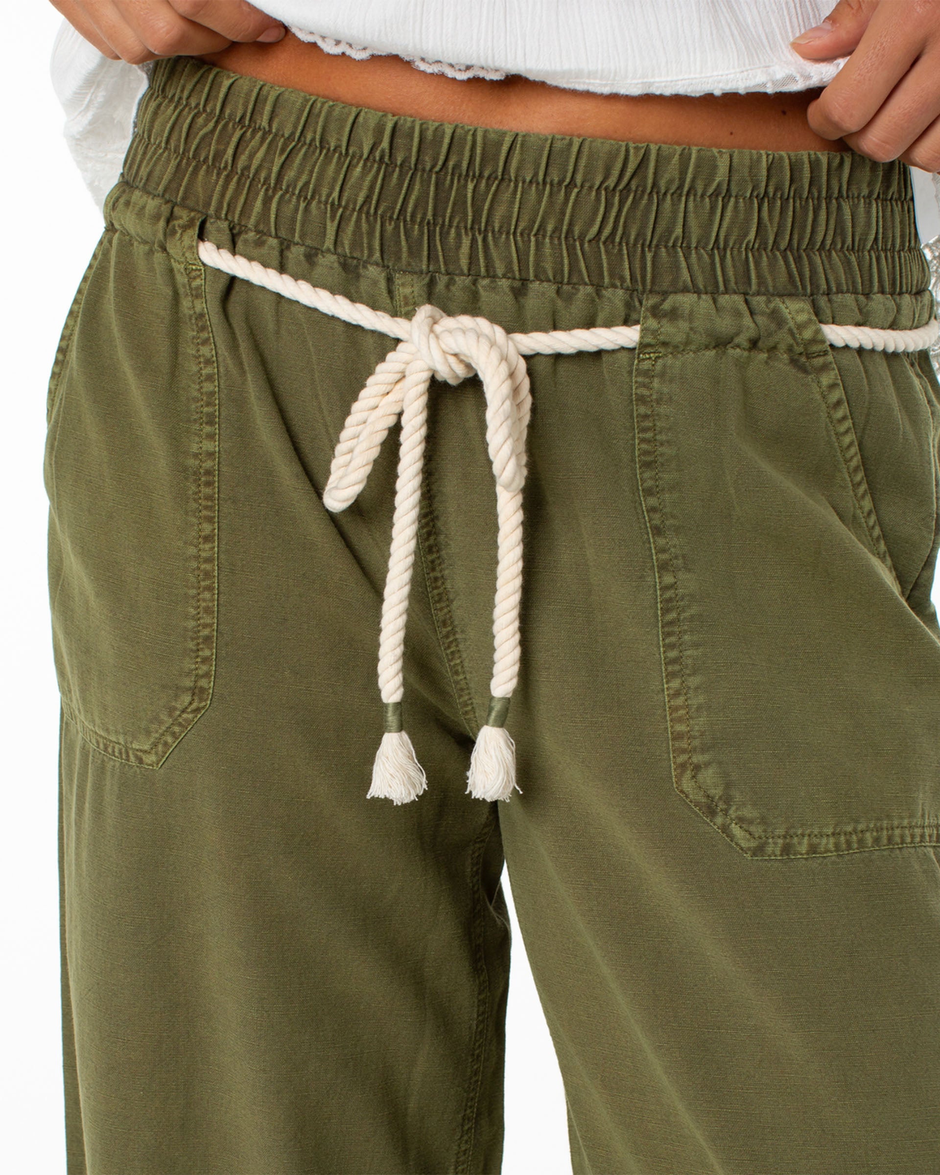 Roxy Women's Paddle On Pant - Olive Branch Solid