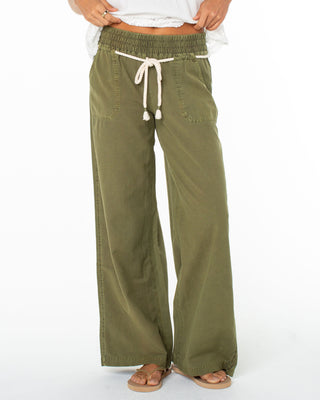 Roxy Women's Paddle On Pant - Olive Branch Solid