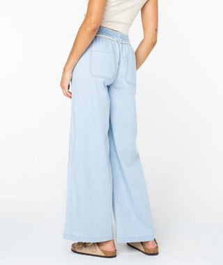 Roxy Women's Paddle On Pant - Beached Wash Denim