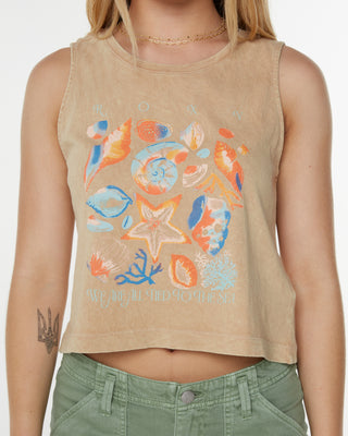 Roxy Women's Painted Shells Wildflower Tank Top - Praline